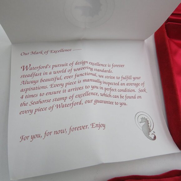 New Waterford Crystal 12 Days Of Christmas 2004 Ornament Velvet Pouches Box - Picture 7 of 14